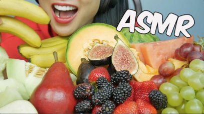 ASMR GIANT FRUIT PLATTER (EATING SOUNDS) NO TALKING | SAS-ASMR