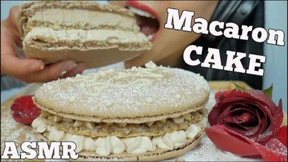 ASMR GIANT Macaron CAKE (EATING SOUNDS) NO TALKING | SAS-ASMR