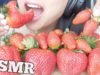 ASMR *GIANT + Mini Strawberry (SATISFYING FRUIT CRUNCH EATING SOUNDS) NO TALKING | SAS-ASMR