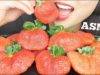 ASMR GIANT STRAWBERRIES (EXTREME CRUNCHY EATING SOUNDS) NO TALKING | SAS-ASMR