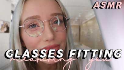 ASMR Glasses Fitting Role Play (Measuring You, Writing, Personal Attention, Tapping…) | GwenGwiz