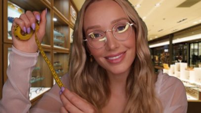 ASMR Glasses Fitting & Style Consult | measuring you, whispers, tapping…