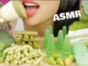 ASMR GREEN CREPE CAKE + JELLO + MOCHI + CHIPS + LOTUS (EATING SOUNDS) NO TALKING | SAS-ASMR