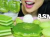 ASMR GREEN DESSERT LAYER CAKE + JELLO + SWEET STEAMED RICE CAKE (EATING SOUND) NO TALKING | SAS-ASMR