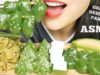 ASMR GREEN THAI DESSERT PARTY (EATING SOUNDS) NO TALKING | SAS-ASMR