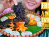 ASMR Grill and Fried Frog , Asian exotic food , EATING SOUNDS |  LINH-ASMR