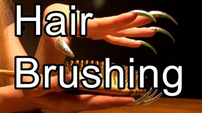 ASMR Hair brushing soft sound ear to ear