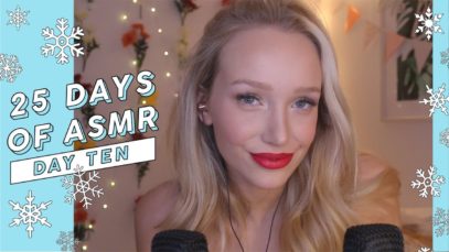 ASMR Holiday Makeup Look (Whispered) #25DaysOfASMR | GwenGwiz