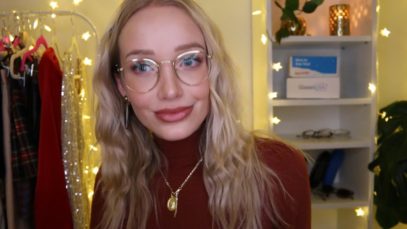 ASMR Holiday Personal Shopper & Eye Exam! (glasses tapping, whispers, fabric…)