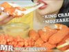 ASMR *HOT CHEETOS FRIED KING CRAB + MOZZARELLA STICKS (CRUNCHY EATING SOUNDS) NO TALKING | SAS-ASMR