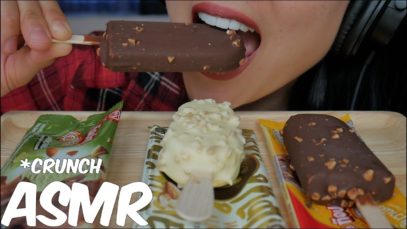 ASMR Ice Cream Bars (Mangnum + Walls Top Ten) NO TALKING EATING SOUNDS | SAS-ASMR