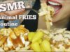 ASMR IN-N-OUT ANIMAL FRIES VS. POUTINE (EATING SOUNDS) NO TALKING | SAS-ASMR