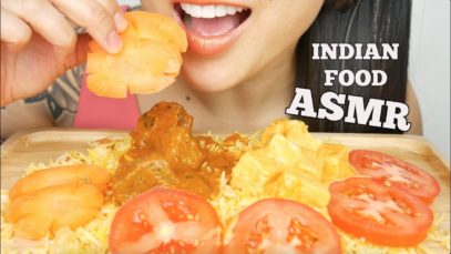 ASMR INDIAN FOOD (EATING SOUNDS) NO TALKING | SAS-ASMR