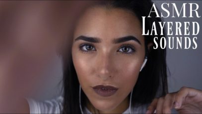 ASMR Intense Layered Sounds + Closeup Hands movements (Face touching, Scalp massage, Mic Brushing