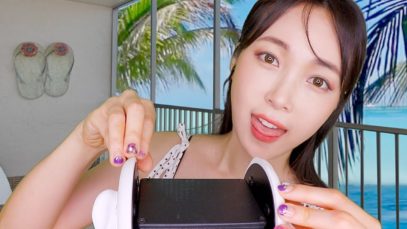 ASMR *Intense Mouth Sounds* Ear Eating in Summer Vacation 입소리 스르륵 잠드는 여름 휴가지
