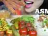 ASMR JALAPENO CHEESE SAUSAGE + PIEROGI + VEGGIES AND CHEESE DIP (EATING SOUND) NO TALKING | SAS-ASMR