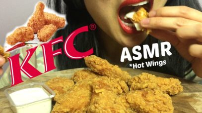 ASMR KFC Hot Wings (CRUNCHY EATING SOUNDS) No Talking | SAS-ASMR