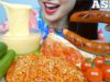 ASMR KIELBASA “SAUSAGE” CHEESE SAUCE + KIMCHI + ENOKI MUSHROMS (EATING SOUNDS) NO TALKING | SAS-ASMR