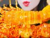 ASMR KIMCHI ROLLED FIRE NOODLES X LOSTER EATING SOUNDS | LINH-ASMR