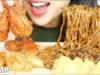 ASMR KOREAN CHICKEN WINGS + DUMPLINGS + BLACKBEAN NOODLES (EATING SOUNDS) NO TALKING | SAS-ASMR