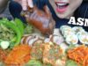 ASMR KOREAN SIDE DISHES with PORK KNUCKLE (EATING SOUNDS) NO TALKING | SAS-ASMR