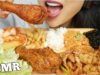 ASMR KOREAN SWEET & SPICY FRIED CHICKEN BONCHON FEAST (EATING SOUNDS) NO TALKING | SAS-ASMR