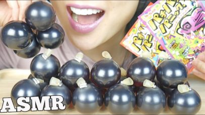 ASMR KYOHO GRAPE JELLO + POP ROCKS (CRACKLING EATING SOUNDS) | SAS-ASMR