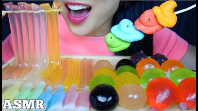 ASMR KYOHO GRAPES TikTok NOODLE JELLO NIK-L-NIPS WAX BOTTLE (EATING SOUNDS) NO TALKING | SAS-ASMR