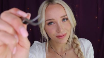 ASMR Lash Extensions Roleplay! (whispers, personal attention, tapping, plucking…)