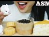 ASMR LAVA BUBBLE TEA CAKE + MANGO CREPE CAKE + MOONCAKE (SOFT EATING SOUND) NO TALKING | SAS-ASMR