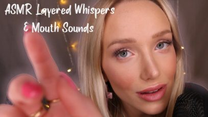 ASMR Layered Whispers, Trigger Words, Mouth Sounds and Face Touching