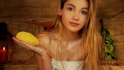 ASMR – Let’s enjoy a HOT Sauna together! WASHING YOU and MASSAGING you! Most REAL SAUNA EXPERIENCE!