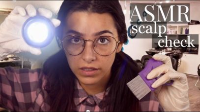 ASMR Lice Check Roleplay (Scalp massage, Shampoo, Light triggers, Mouth sounds, Hair Brushing…)