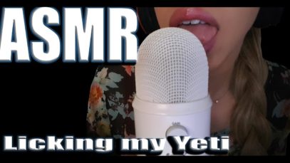 {ASMR} Licking my Yeti Microphone | Extreme Wet mouth sounds
