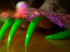 ASMR LIGHT & FIRE | NEON GREEN NAILS DESIGN ASMR SLEEP