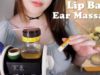 ASMR Lip Balm Ear Massage & Care ?? (BASS Boosted, Scrub, Vaseline, Honey)