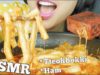 ASMR LONG NOODLE RICE CAKE *CHEESY TTOKBOKKI + HAM (SOFT CHEWY EATING SOUNDS) NO TALKING | SAS-ASMR
