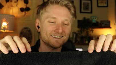 ASMR Loud & Deep Bass-y Towel Sounds [+ Hand Movements] [+Inaudible Whispers]