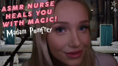 ASMR MADAM POMFREY HEALS YOU! NURSE ROLEPLAY | personal attention, gloves, whispers + soft speaking…