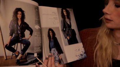ASMR Magazine Flip Through and Crickets! (September 2019 Burda Style)