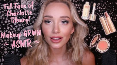 ASMR Makeup GRWM! Full Face of Charlotte Tilbury Cosmetics (Whispers)