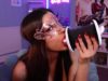 ASMR Masked Girl Doing Aggressive and Loud Ear Licking