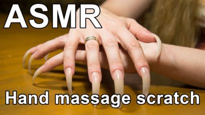 ASMR massage sound  ear to ear scratching tapping