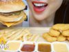 ASMR McDonalds BIG MAC + CHICKEN NUGGETS + CHEESE FIRE SAUCE (EATING SOUNDS) NO TALKING | SAS-ASMR