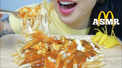ASMR McDonald’s CHEESY POUTINE (EATING SOUNDS) NO TALKING | SAS-ASMR