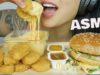 ASMR McDonalds CHICKEN NUGGETS + BIG MAC BURGER + CHEESE SAUCE (EATING SOUNDS) NO TALKING | SAS-ASMR