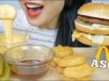 ASMR McDonalds CHICKEN NUGGETS BIG MAC NUCLEAR FIRE CHEESE SAUCE EATING SOUND NO TALKING | SAS-ASMR