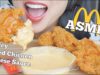 ASMR McDonalds Spicy CHEESY FRIED CHICKEN (SATISFYING CRUNCH EATING SOUNDS) | NO TALKING | SAS-ASMR