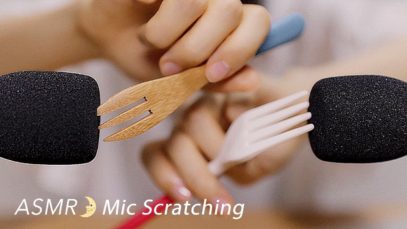 [ASMR] Mic Scratching, Ear Cleaning / No Talking / マイクスクラッチング