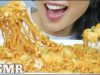 ASMR MINI CHEESY RICE CAKES SPICY NOODLES (EATING SOUNDS) NO TALKING | SAS-ASMR
